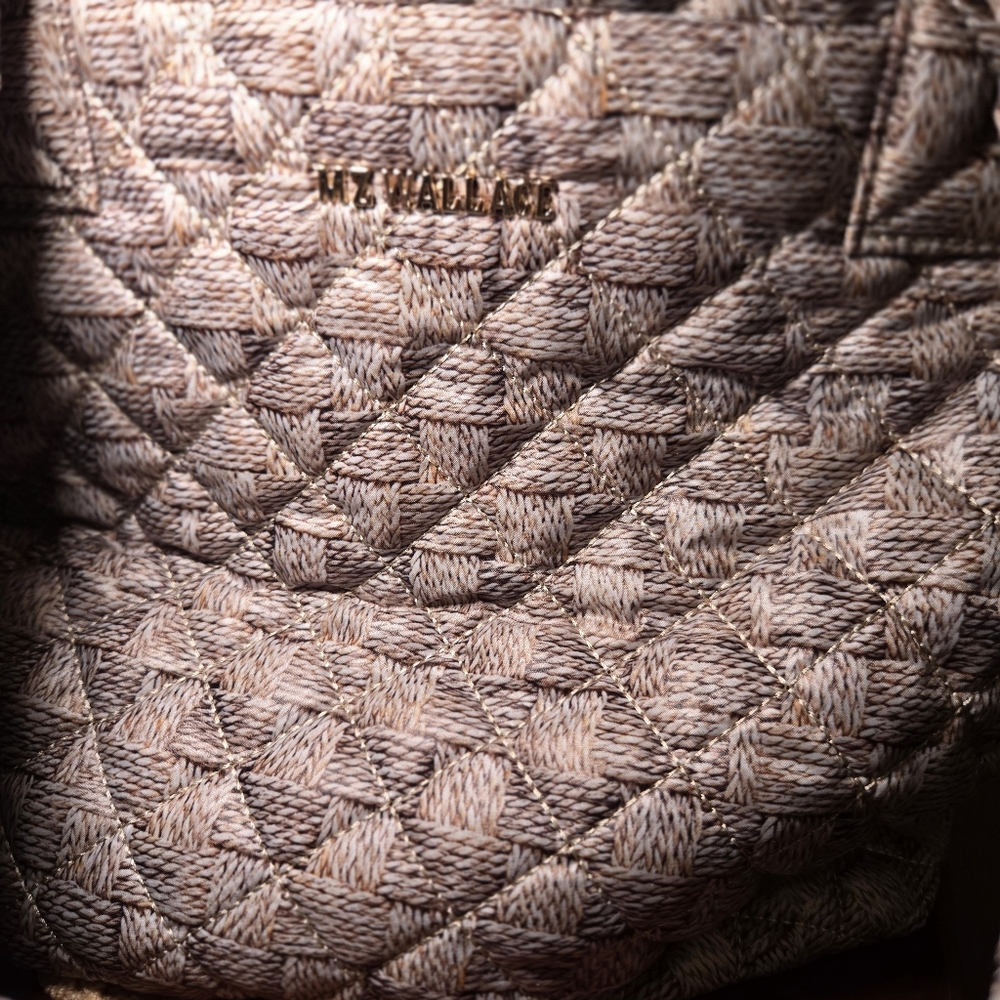 MZ Wallace NWT Designer Metro Quilted Tote Deluxe in Tan - Picture 2 of 16